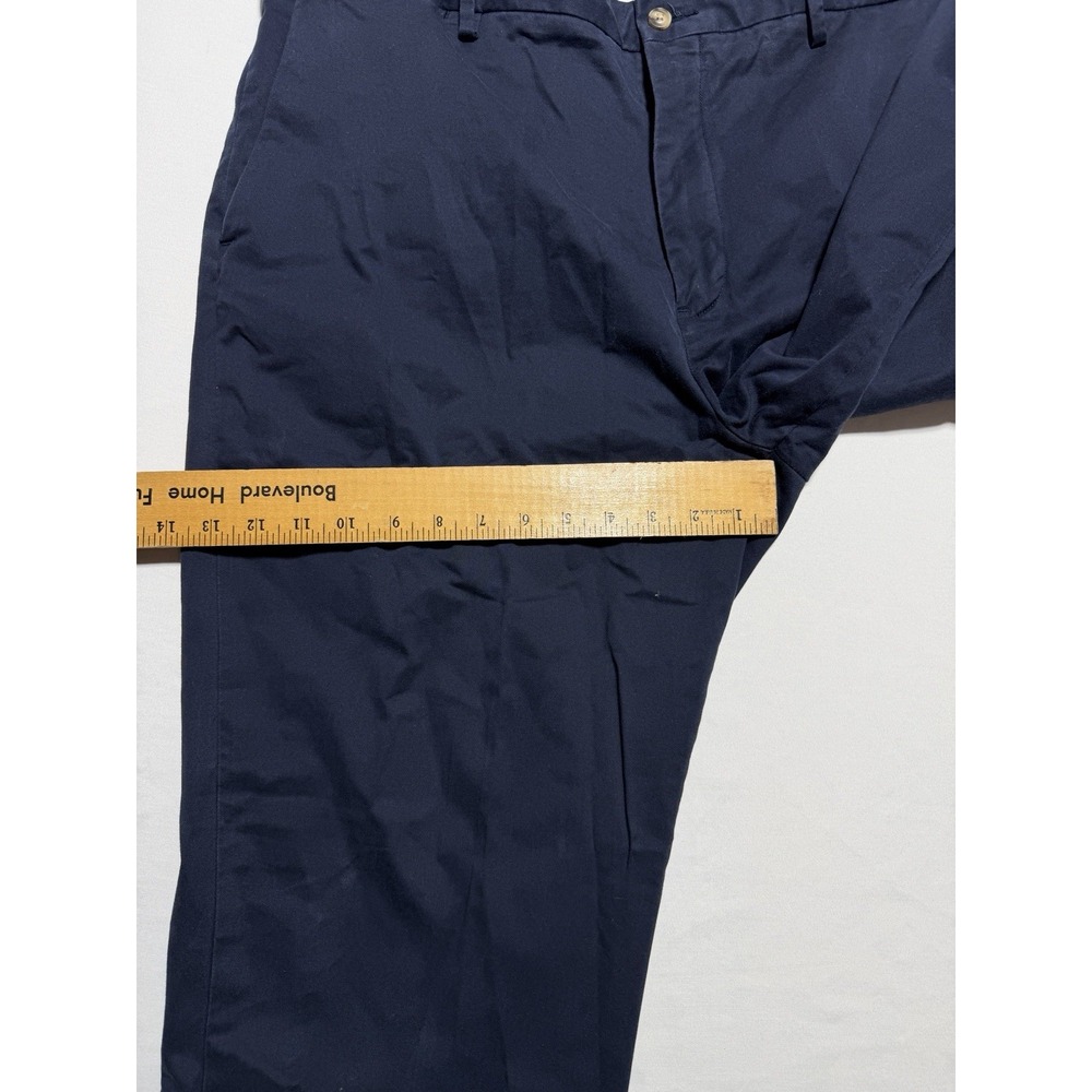Polo Ralph Lauren Mens Navy Chino Pants 40x32 Stretch Classic Fit Cotton - Picture 5 of 12